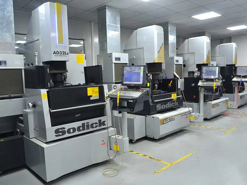 EDM machining equipment used for precision component manufacturing
